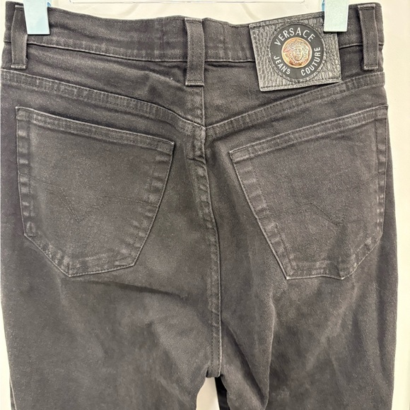 Vintage Versace Jeans Couture Black Mom Jeans Size 30 - Picture 8 of 11